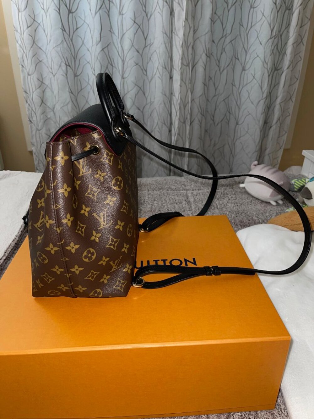 Louis Vuitton Monogram Leather Montsouris PM Backpack Noir - Picture 6 of 14